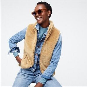 J.Crew Plush Teddie Vest